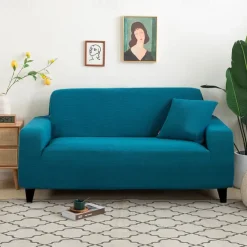 Stretch Couch Covers Burgundy Sectional Sofa Cover For Dogs Pet, Slipcovers For Love Seat, L Shaped,3 Seater, U Shaped, Arm Chair Washable Couch Protector Soft Durable