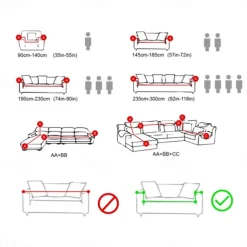 Stretch Couch Covers Burgundy Sectional Sofa Cover For Dogs Pet, Slipcovers For Love Seat, L Shaped,3 Seater, U Shaped, Arm Chair Washable Couch Protector Soft Durable