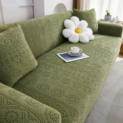 Stretch Couch Covers Sectional Sofa Cover For Dogs Pet, Farmhouse Slipcovers For Love Seat, L Shaped,3 Seater, U Shaped, Arm Chair Washable Couch Protector Soft Durable