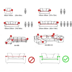 Stretch Couch Covers Sectional Sofa Cover For Dogs Pet, Farmhouse Slipcovers For Love Seat, L Shaped,3 Seater, U Shaped, Arm Chair Washable Couch Protector Soft Durable