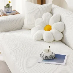 Stretch Couch Covers Sectional Sofa Cover For Dogs Pet, Farmhouse Slipcovers For Love Seat, L Shaped,3 Seater, U Shaped, Arm Chair Washable Couch Protector Soft Durable