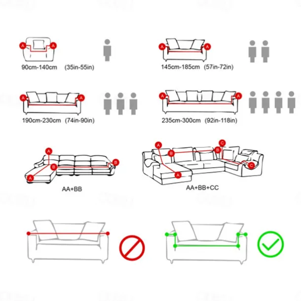 Stretch Couch Covers Sectional Burgundy Sofa Cover For Dogs Pet, Farmhouse Slipcovers For Love Seat, L Shaped,3 Seater, U Shaped, Arm Chair Washable Couch Protector Soft Durable