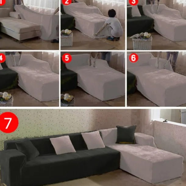 Stretch Couch Covers Sectional Burgundy Sofa Cover For Dogs Pet, Farmhouse Slipcovers For Love Seat, L Shaped,3 Seater, U Shaped, Arm Chair Washable Couch Protector Soft Durable