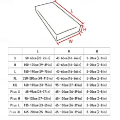 Stretch Couch Cushion Cover Cushion Slipcover for Chair Cushion Furniture Protector Seat Cushion Sofa Cover with Elastic Bottom Washable