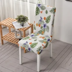 Stretch Dining Chair Cover High Back Dining Chair Cover Soft and Elastic Fabric for a Snug Fit Protects Chairs from Spills, Stains, and Wear Easy to Install and Remove Ideal for Dining Rooms