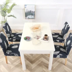 Stretch Dining Chair Cover Elastic and Durable High Back Dining Chair Cover Ideal for Protecting and Refreshing Dining Chairs Adds Comfort and Style to Your Dining Room Decor