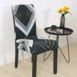 Stretch Dining Chair Cover Elastic and Durable High Back Dining Chair Cover Ideal for Protecting and Refreshing Dining Chairs Adds Comfort and Style to Your Dining Room Decor