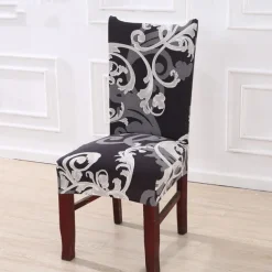 Stretch Dining Chair Cover Elastic and Durable High Back Dining Chair Cover Ideal for Protecting and Refreshing Dining Chairs Adds Comfort and Style to Your Dining Room Decor