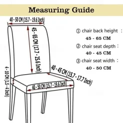 Stretch Dining Chair Covers Elastic and Durable Slipcovers Perfect for Protecting and Refreshing Dining Chairs Suitable for High-Back Dining Chairs Adds Comfort and Style to Your Dining Room Decor