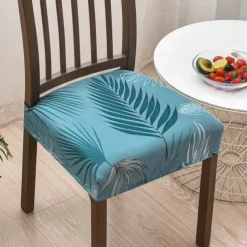 Stretch Dining Chair Seat Covers Set Soft Removable Washable Seat Covers for Dining Chairs, Dining Room Seat Cover Slipcover Protector