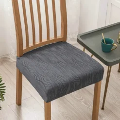 Stretch Dining Chair Seat Covers , Soft Removable Washable Seat Covers for Dining Chairs, Dining Room Seat Cover Slipcover Protector