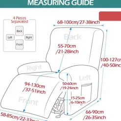 Stretch Floral Recliner Covers Non-slip Massage Lazy Boy Sofa Cover All-inclusive Single Seat Couch Cover Armchair Covers