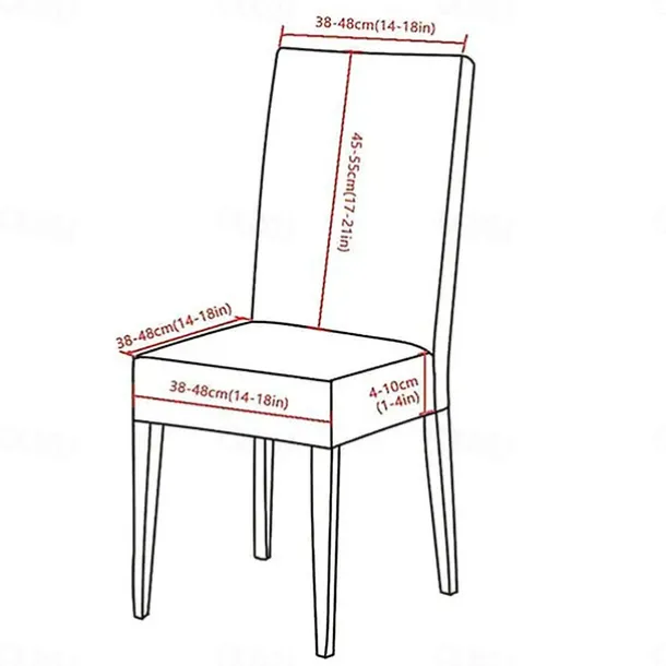 Stretch Leaves Dining Chair Cover Soft Chair Seat Slipcover Durable Washable Furniture Protector For Dining Room Party