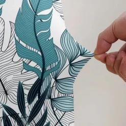 Stretch Leaves Dining Chair Cover Soft Chair Seat Slipcover Durable Washable Furniture Protector For Dining Room Party