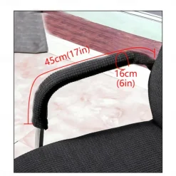 Stretch Office Chair Armrest Cover Pads Slipcover Elastic, Comfy Gaming Chair Arm Rest Covers for Elbows and Forearms Pressure Relief