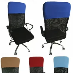 Stretch Office Chair Headrest Cover Slipcover Elastic Comfy Gaming Chair Head Rest Covers for Neck