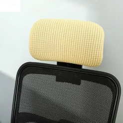 Stretch Office Chair Headrest Cover Computer Chair Slipcover Elastic Comfy Gaming Chair Head Rest Covers for Neck Washable Furniture Protector