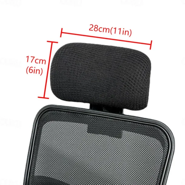 Stretch Office Chair Headrest Cover Computer Chair Slipcover Elastic Comfy Gaming Chair Head Rest Covers for Neck Washable Furniture Protector