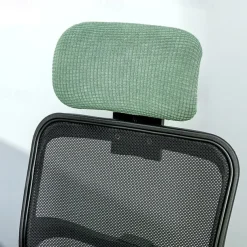 Stretch Office Chair Headrest Cover Computer Chair Slipcover Elastic Comfy Gaming Chair Head Rest Covers for Neck Washable Furniture Protector