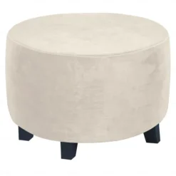 Stretch Ottoman Cover Square Ottoman Slipcovers Furniture Protector Folding Storage Stool Furniture Protector Soft Slipcover with Elastic Bottom