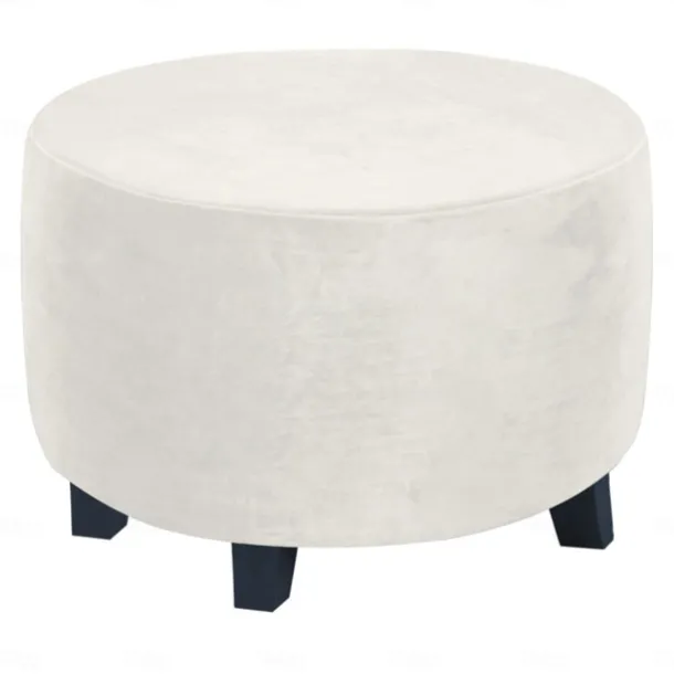 Stretch Ottoman Cover Square Ottoman Slipcovers Furniture Protector Folding Storage Stool Furniture Protector Soft Slipcover with Elastic Bottom