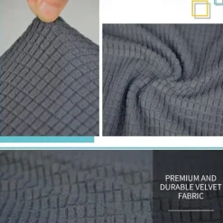 Stretch Ottoman Cover Square Ottoman Slipcovers Rectangular Foldable Storage Stool Cover Bench Cover Furniture Protector Soft Slipcover with Elastic Bottom