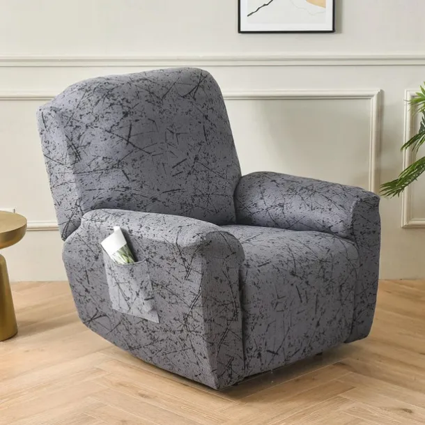Stretch Recliner Couch Cover Armchair Sofa Cover Sofa Slipcover with Pocket Washable Furniture Protector for Kids, Pets, Dogs, Cats
