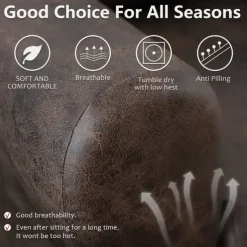 Stretch Recliner Cover Recliner Covers 1 Seater Armchair Couch Slipcover with Side Pocket, Anti-cat Scratch Furniture Protector for Kids, Pets, Dogs, Cats