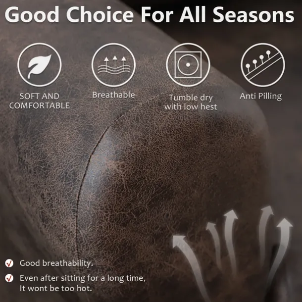 Stretch Recliner Cover Recliner Covers 1 Seater Armchair Couch Slipcover with Side Pocket, Anti-cat Scratch Furniture Protector for Kids, Pets, Dogs, Cats