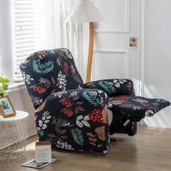 Stretch Recliner Cover Recliner Covers 1 Seater Armchair Couch Slipcover with Elastic Loop, Anti-cat Scratch Furniture Protector for Kids, Pets, Dogs, Cats