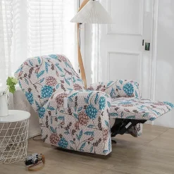 Stretch Recliner Cover Recliner Covers 1 Seater Armchair Couch Slipcover with Elastic Loop, Anti-cat Scratch Furniture Protector for Kids, Pets, Dogs, Cats