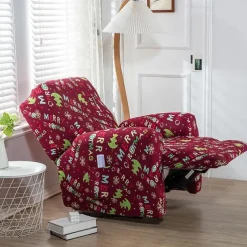 Stretch Recliner Cover Recliner Covers 1 Seater Armchair Couch Slipcover with Elastic Loop, Anti-cat Scratch Furniture Protector for Kids, Pets, Dogs, Cats