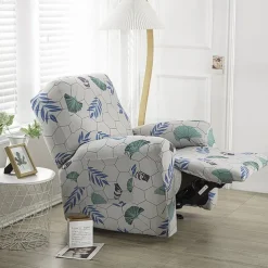 Stretch Recliner Cover Recliner Covers 1 Seater Armchair Couch Slipcover with Elastic Loop, Anti-cat Scratch Furniture Protector for Kids, Pets, Dogs, Cats