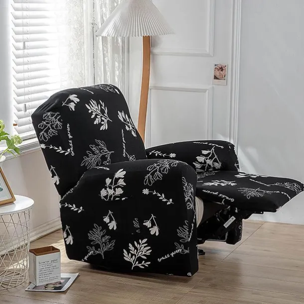 Stretch Recliner Cover Recliner Covers 1 Seater Armchair Couch Slipcover with Elastic Loop, Anti-cat Scratch Furniture Protector for Kids, Pets, Dogs, Cats