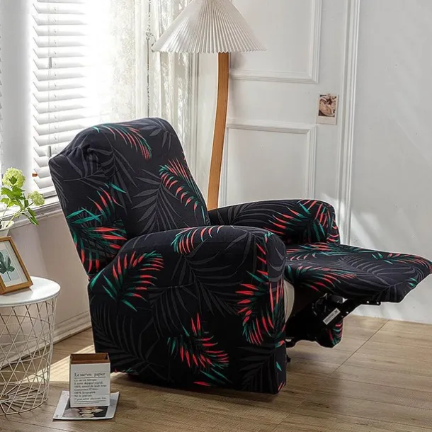 Stretch Recliner Cover Recliner Covers 1 Seater Armchair Couch Slipcover with Elastic Loop, Anti-cat Scratch Furniture Protector for Kids, Pets, Dogs, Cats