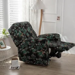 Stretch Recliner Cover Recliner Covers 1 Seater Armchair Couch Slipcover with Elastic Loop, Anti-cat Scratch Furniture Protector for Kids, Pets, Dogs, Cats