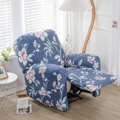 Stretch Recliner Cover Recliner Covers 1 Seater Armchair Couch Slipcover with Elastic Loop, Anti-cat Scratch Furniture Protector for Kids, Pets, Dogs, Cats