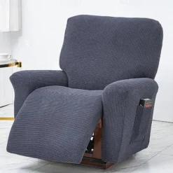 Stretch Recliner Covers Elastic Sofa Slipcover, Sofa Protector with Elastic Loop for Kids, Pets, Dogs, Cats