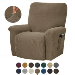 Stretch Recliner Covers Elastic Sofa Slipcover, Sofa Protector with Elastic Loop for Kids, Pets, Dogs, Cats