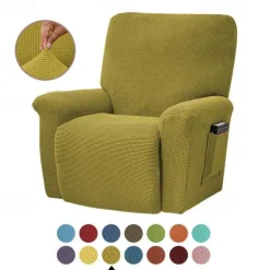 Stretch Recliner Covers Elastic Sofa Slipcover, Sofa Protector with Elastic Loop for Kids, Pets, Dogs, Cats