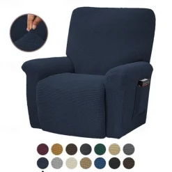 Stretch Recliner Covers Elastic Sofa Slipcover, Sofa Protector with Elastic Loop for Kids, Pets, Dogs, Cats