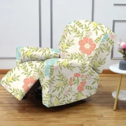 Stretch Recliner Covers Recliner Covers 1 Seater Armchair Couch Slipcover with Elastic Loop, Anti-cat Scratch Furniture Protector for Kids, Pets, Dogs, Cats