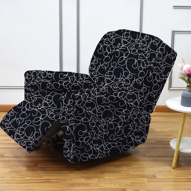 Stretch Recliner Covers Recliner Covers 1 Seater Armchair Couch Slipcover with Elastic Loop, Anti-cat Scratch Furniture Protector for Kids, Pets, Dogs, Cats