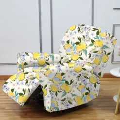 Stretch Recliner Covers Recliner Covers 1 Seater Armchair Couch Slipcover with Elastic Loop, Anti-cat Scratch Furniture Protector for Kids, Pets, Dogs, Cats