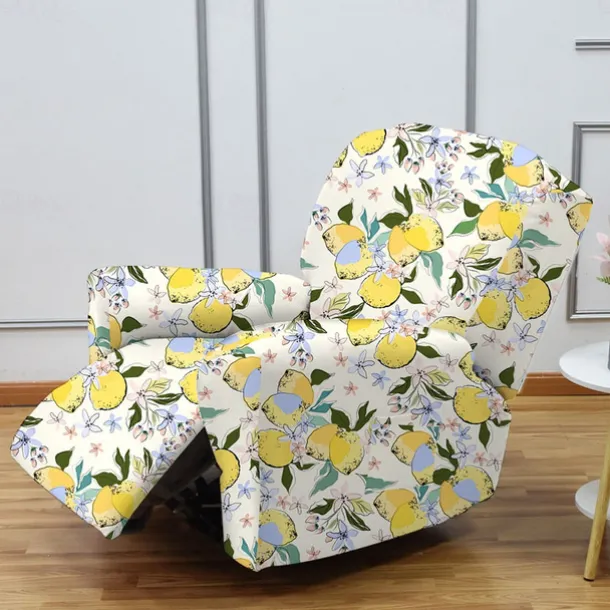 Stretch Recliner Covers Recliner Covers 1 Seater Armchair Couch Slipcover with Elastic Loop, Anti-cat Scratch Furniture Protector for Kids, Pets, Dogs, Cats