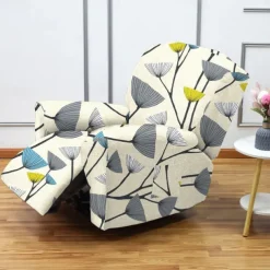 Stretch Recliner Covers Recliner Covers 1 Seater Armchair Couch Slipcover with Elastic Loop, Anti-cat Scratch Furniture Protector for Kids, Pets, Dogs, Cats