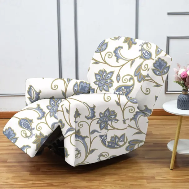 Stretch Recliner Covers Recliner Covers 1 Seater Armchair Couch Slipcover with Elastic Loop, Anti-cat Scratch Furniture Protector for Kids, Pets, Dogs, Cats