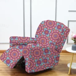 Stretch Recliner Covers Recliner Covers 1 Seater Armchair Couch Slipcover with Elastic Loop, Anti-cat Scratch Furniture Protector for Kids, Pets, Dogs, Cats