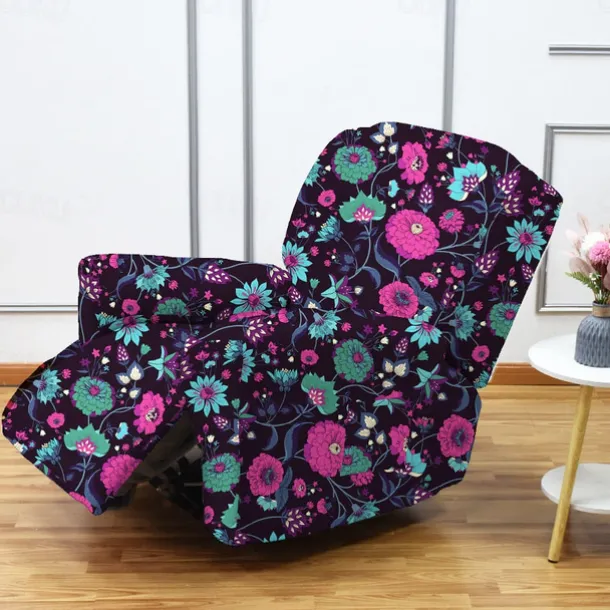 Stretch Recliner Covers Recliner Covers 1 Seater Armchair Couch Slipcover with Elastic Loop, Anti-cat Scratch Furniture Protector for Kids, Pets, Dogs, Cats