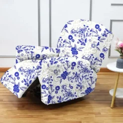 Stretch Recliner Covers Recliner Covers 1 Seater Armchair Couch Slipcover with Elastic Loop, Anti-cat Scratch Furniture Protector for Kids, Pets, Dogs, Cats